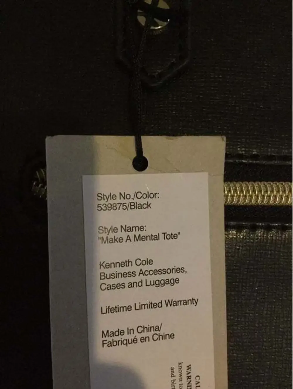 XL Purse Tote Laptop Sleeve Kenneth Cole Back To School College Business Travel